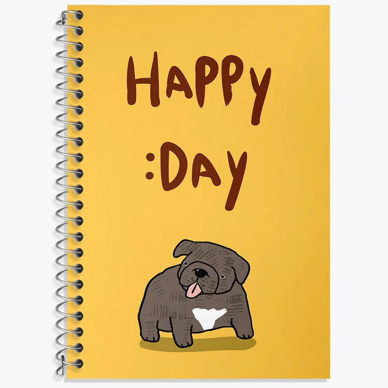 دفتر زبان 50 برگ خندالو مدل سه خط طرح Happy Day کد N903