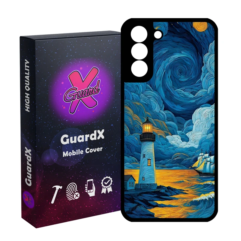 کاور گارد ایکس طرح فانوس دریایی ونگوگ مدل 10907 مناسب برای گوشی موبایل سامسونگ Galaxy S21 FE