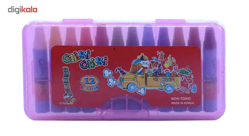 پاستل روغنی چیکی چیکی مدل 12رنگ
