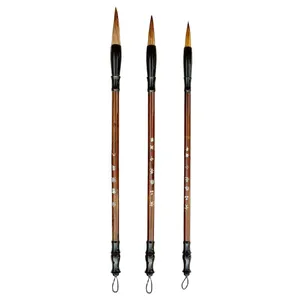 ست قلم مو مدل بامبو کد Wolf مجموعه 3 عددی