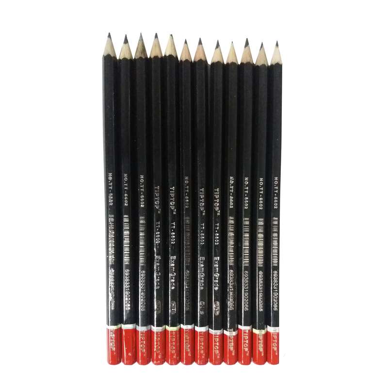 مداد مشکی تیپ تاپ مدل TT-6602 بسته 12 عددی