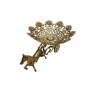 میوه خوری برنزی مدل درشکه گل رز کد C101