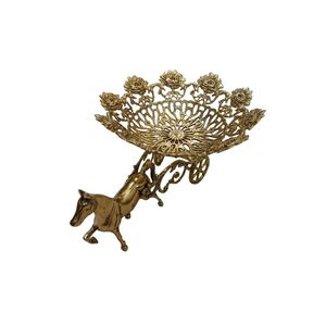 میوه خوری برنزی مدل درشکه گل رز کد C101