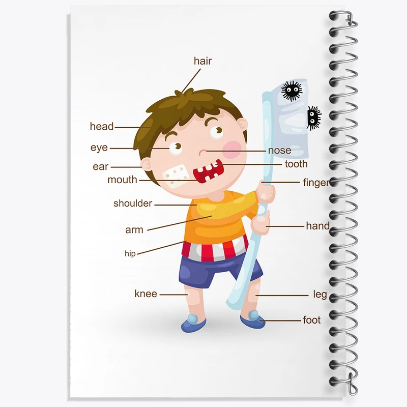 دفتر لیست خرید 50 برگ خندالو طرح دندان و دندان پزشکی کودکانه کد F1704