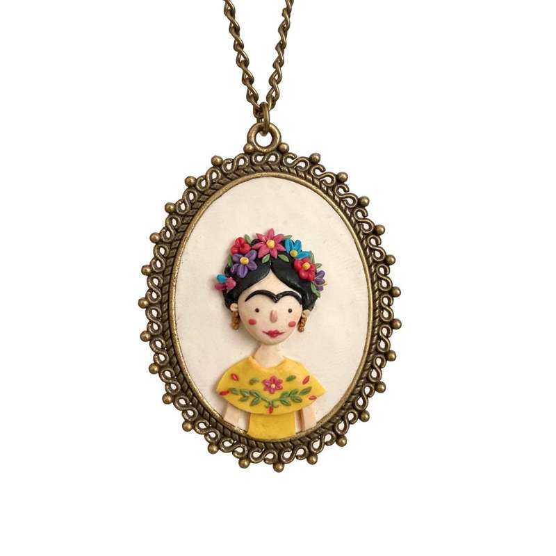 گردنبند زنانه مدل فریدا کالو