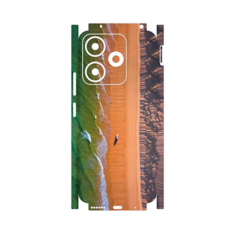 برچسب پوششی ماهوت مدل Beach and Green Sea-FullSkin مناسب برای گوشی موبایل شیائومی Redmi 13x