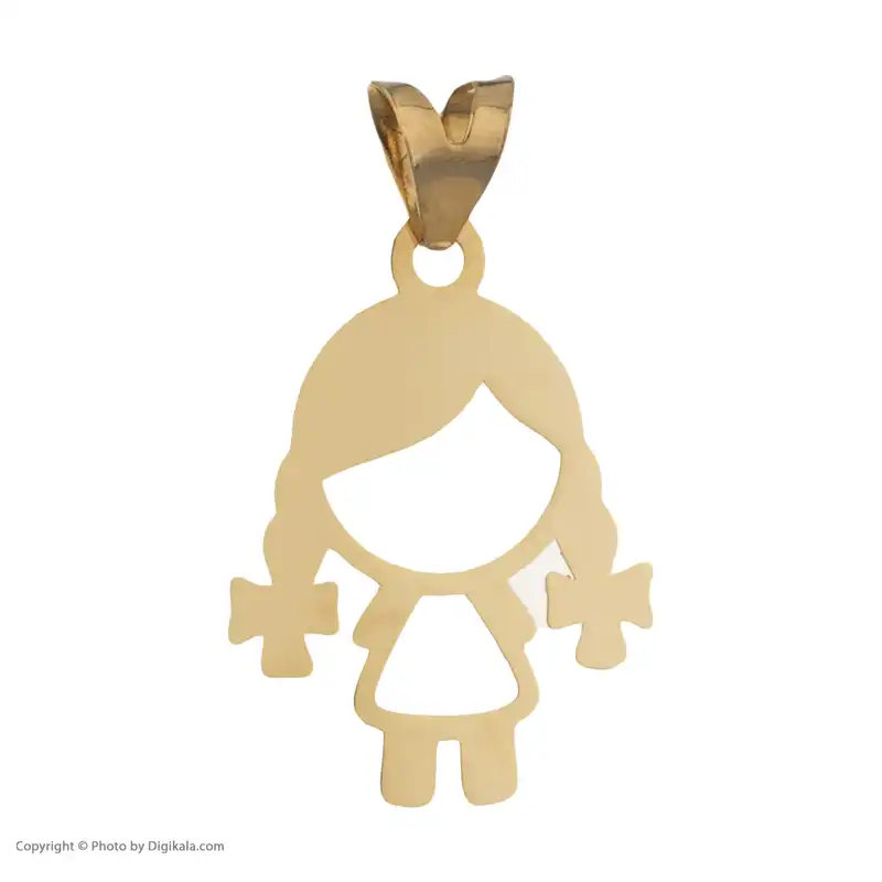 آویز گردنبند طلا 18 عیار دخترانه مایا ماهک مدل MM1140