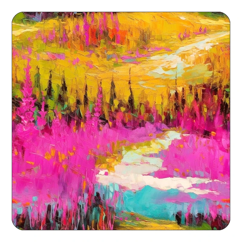 مگنت کاکتی طرح نقاشی رنگ روغن مدل mp71613