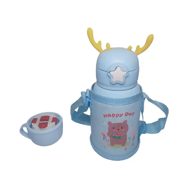 قمقمه کودک مدل شاخ گوزنی طرح خرس گنجایش 0.5 لیتر