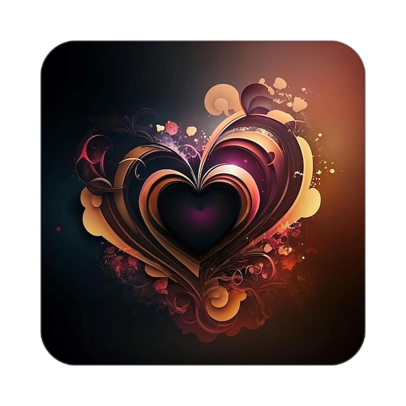 زیر لیوانی کاکتی مدل عاشقانه کد mp10692