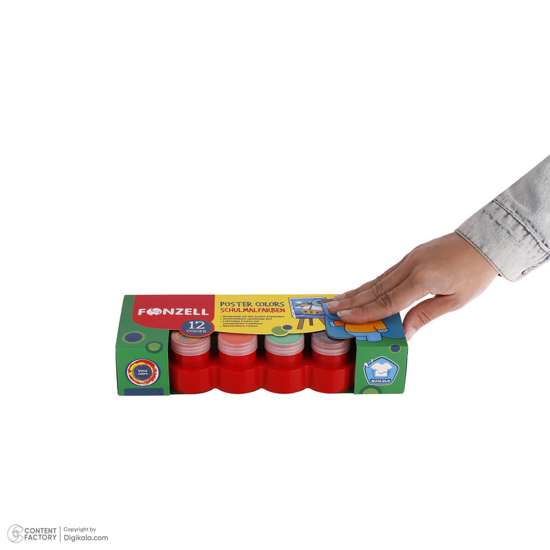 گواش 12 رنگ فونزل مدل kids