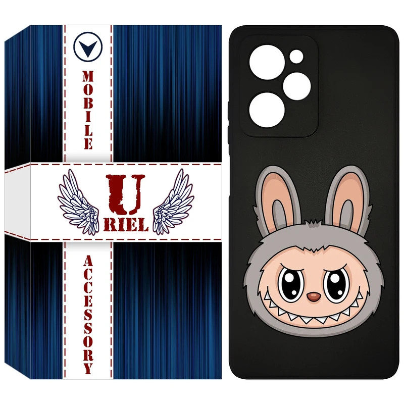 کاور یوریل مدل KSH کد 114 طرح عروسک لبوبو مناسب برای گوشی موبایل شیائومی Poco X5 Pro / Redmi Note 12 Pro 5G