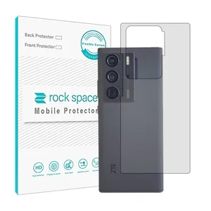  Rockspace HyGEL model Transparent phone back protector suitable for ZTE Axon 40 ultra mobile phone