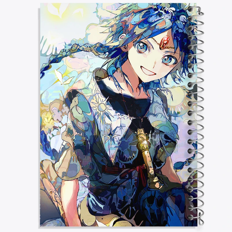 دفتر مشق 50 برگ خندالو طرح علائدین انیمه ماگی هزارتوی سحر و جادو کد 36073