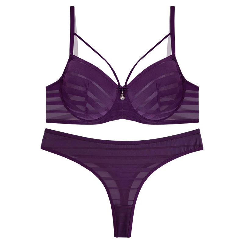 ست شورت و سوتین زنانه نوشه پوش مدل نخی توری فنردار کد 72003