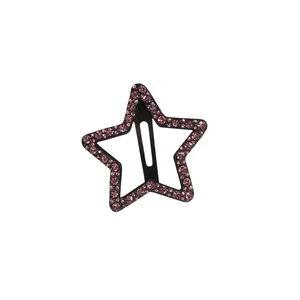 گیره مو زنانه مدل تق تقی ستاره نگین دار کد NE02