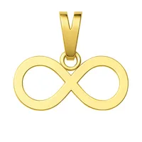 آویز گردنبند طلا 18 عیار زنانه گالری صادقی طرح بی نهایت