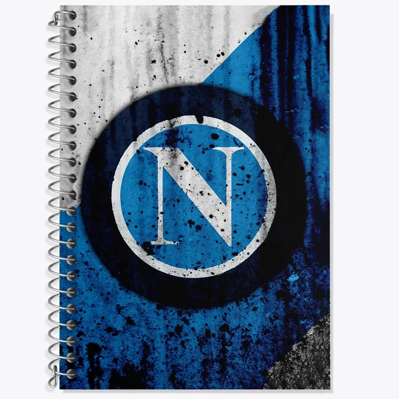 دفتر زبان 50 برگ خندالو مدل دو خط طرح باشگاه ناپولی کد 27396