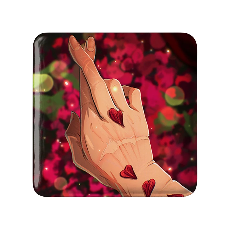 مگنت خندالو طرح وش انیمه تریگان (Trigun) مدل مربعی کد 36252