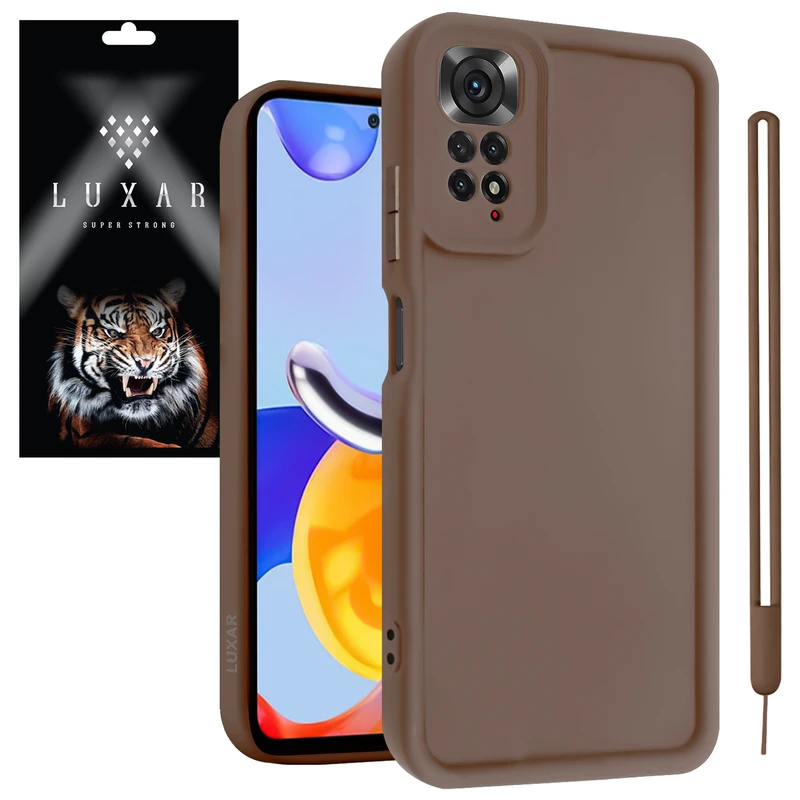 کاور لوکسار مدل note11pro -Puffer band مناسب برای گوشی موبایل شیائومی Redmi Note 12 Pro 4G / Note 11 Pro 4G - 5G Global به همراه بند آویز