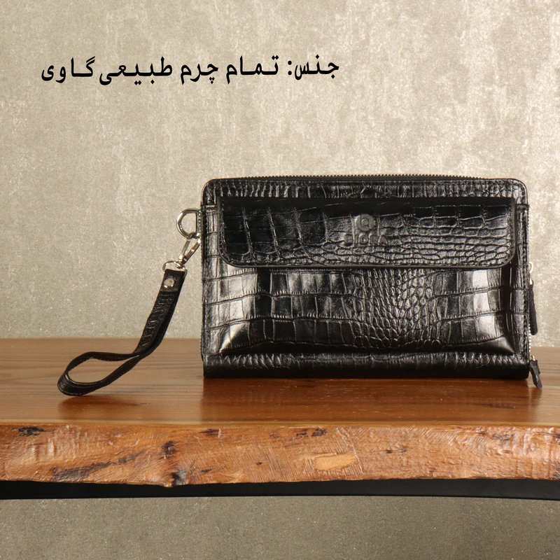 عکس شماره 4 : کیف دستی بیورا مدل چرم طبیعی کروکودیلی pa05