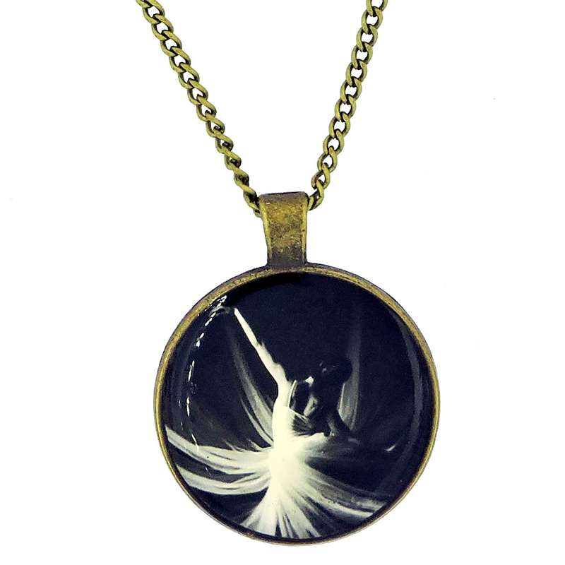 گردنبند دخترانه طرح باله مدل C05 گردنبند دخترانه طرح باله مدل C05