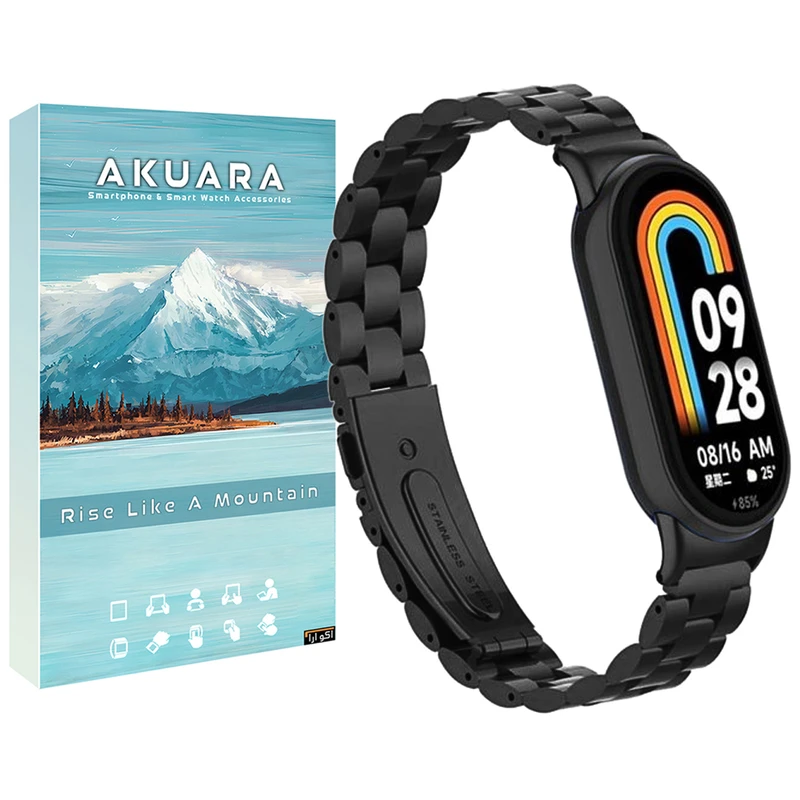 بند آکوآرا مدل 3Bead مناسب برای مچ بند هوشمند شیائومی Mi Band 8/9