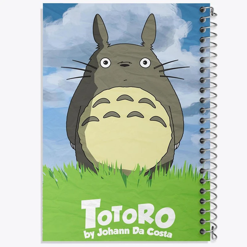 دفتر شطرنجی 50 برگ خندالو طرح انیمه توتورو Totoro کد 4541