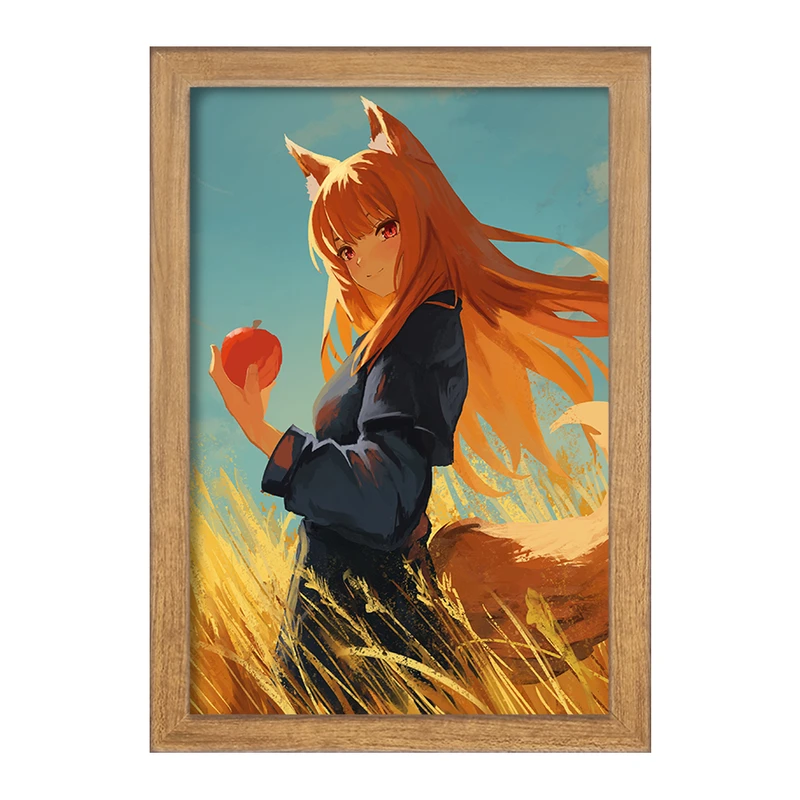 تابلو خندالو مدل هولو انیمه ادویه و گرگ کد 36100