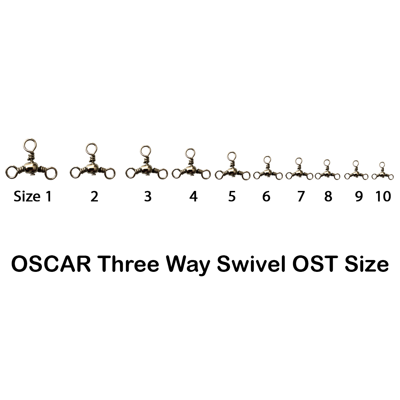 سه راهی ماهیگیری اسکار مدل OTS-3 سایز 3 بسته 10 عددی  -  - 5