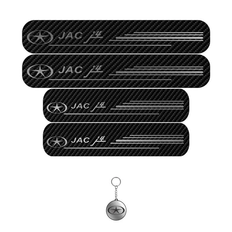 برچسب پارکابی خودرو لندمون کد LC026 MS مناسب برای جک J4 مجموعه 4 عددی به همراه جاکلیدی