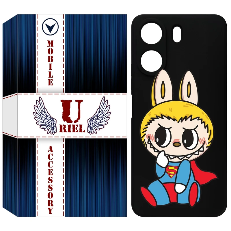 کاور یوریل قاب مدل KSH کد 147 طرح عروسک لبوبو مناسب برای گوشی موبایل شیائومی Redmi 13C 4G / Poco C65