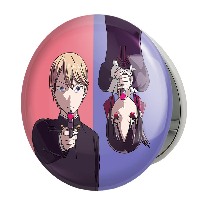 آینه جیبی خندالو طرح کاگویا و میوکی انیمه کاگویا ساما مدل تاشو کد 16011 