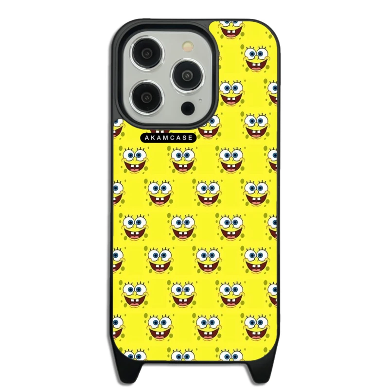 کاور آکام مدل AMC-WLA15PRO-SPONGE BOB12 مناسب برای گوشی موبایل اپل iPhone 15 Pro