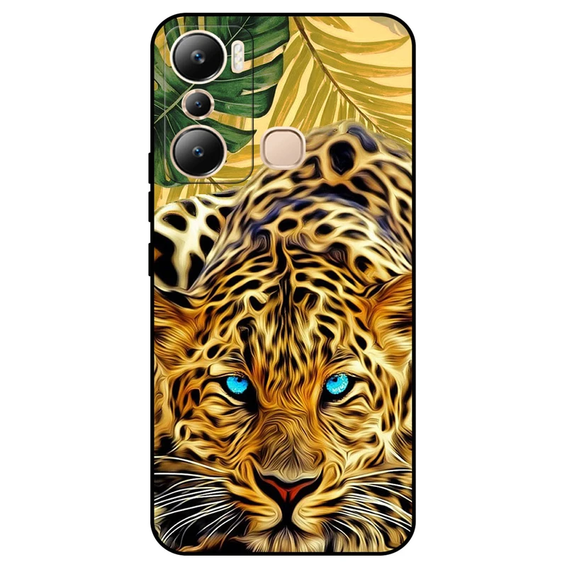 کاور مگافون طرح پلنگ مدل 7455 مناسب برای گوشی موبایل اینفینیکس Hot 20i