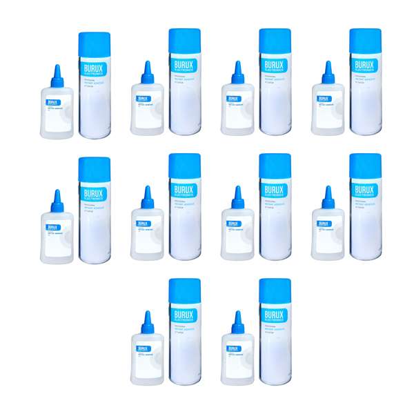 چسب 123 بروکس مدل BRX حجم 400 میلی لیتر بسته 10 عددی