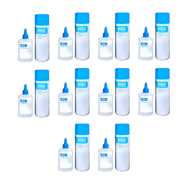 چسب 123 بروکس مدل BRX حجم 400 میلی لیتر بسته 10 عددی