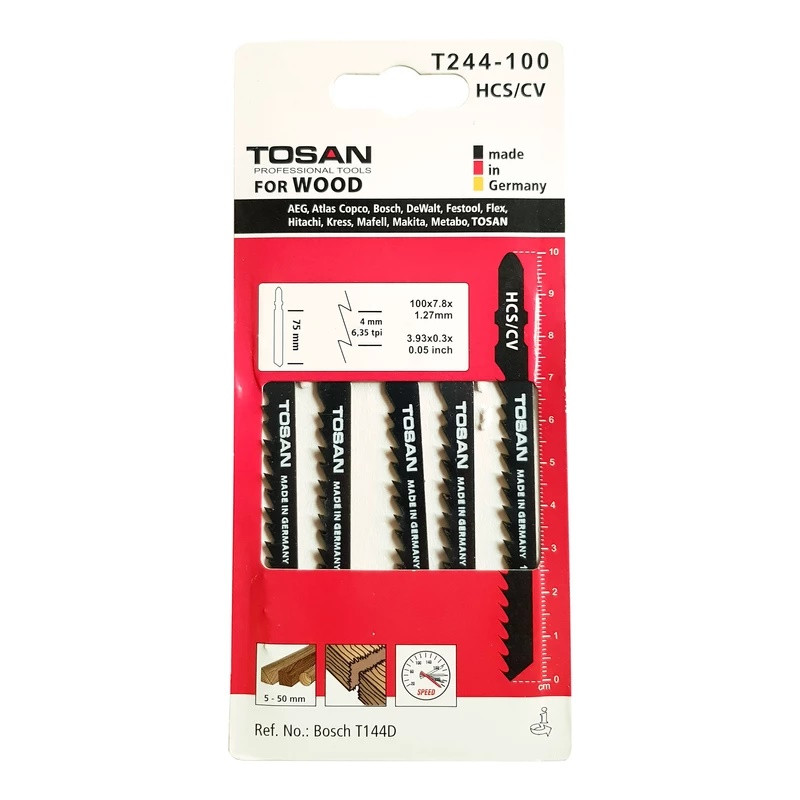 تیغه اره عمودبر توسن مدل T244-100 آلمانی بسته 5 عددی