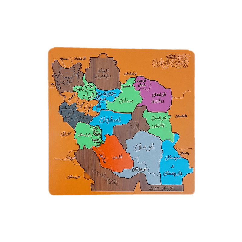 پازل 16 تکه مدل نقشه ایران