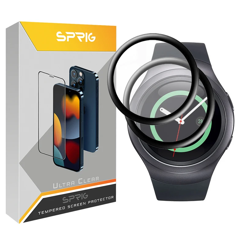 محافظ صفحه نمایش نانو اسپریگ مدل Pmma-SPG مناسب برای ساعت هوشمند سامسونگ Galaxy Gear S2 بسته دو عددی
