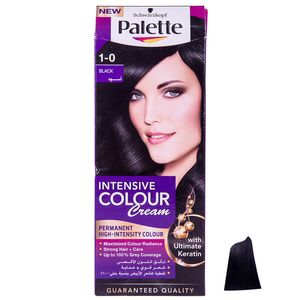 کیت رنگ مو پلت سری Intensive Colour Cream مدل Black شماره 0-1