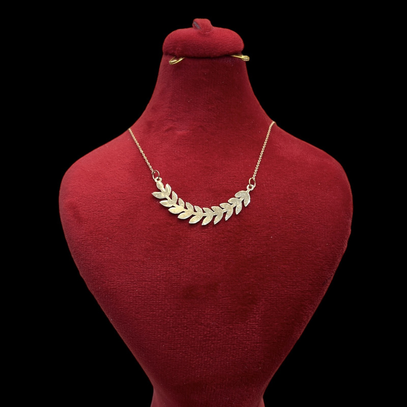 گردنبند طلا 18 عیار زنانه مدل گندم