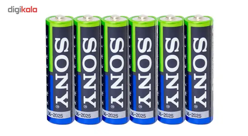باتری قلمی سونی مدل Alkaline بسته 6 عددی