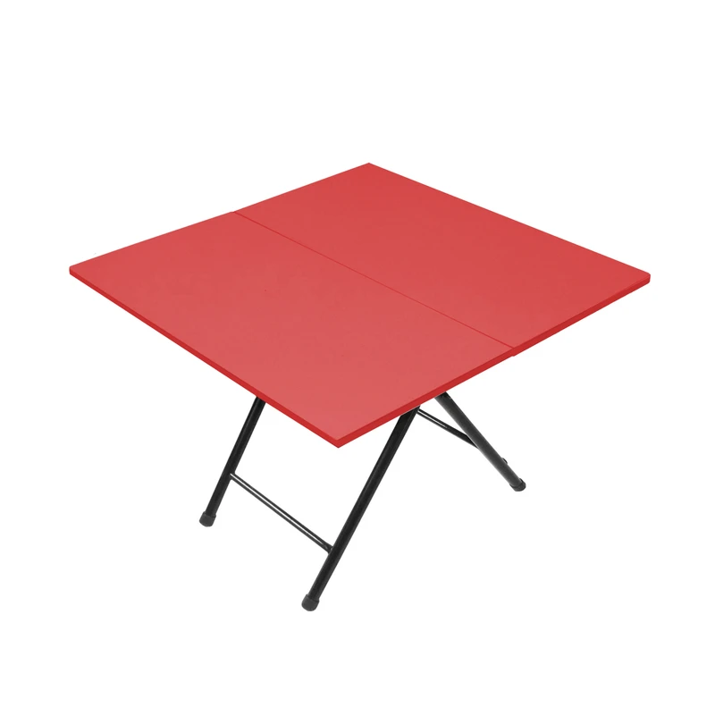 میز جلومبلی مربع با پایه فلز و صفحه نئوپان میزیمو مدل 2 تیکه تاشو کد 2307 