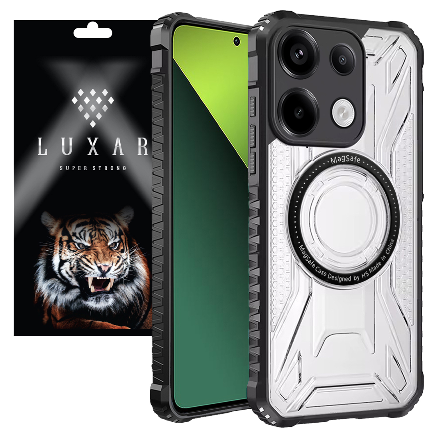 کاور لوکسار مدل note13p _Luxmag مناسب برای گوشی موبایل شیائومی Redmi Note 13 Pro 4G / Poco M6 Pro 4G
