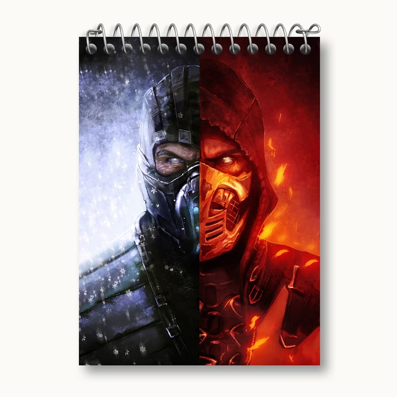 دفتر یادداشت 50 برگ خندالو مدل بازی مورتال کمبت Mortal Kombat کد 29790
