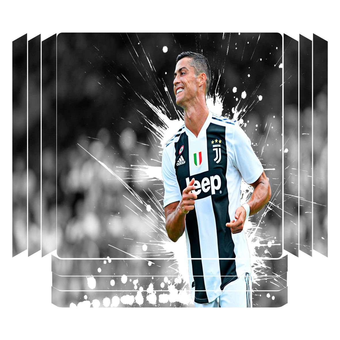 برچسب پلی استیشن ۴ پرو مدل Ronaldo