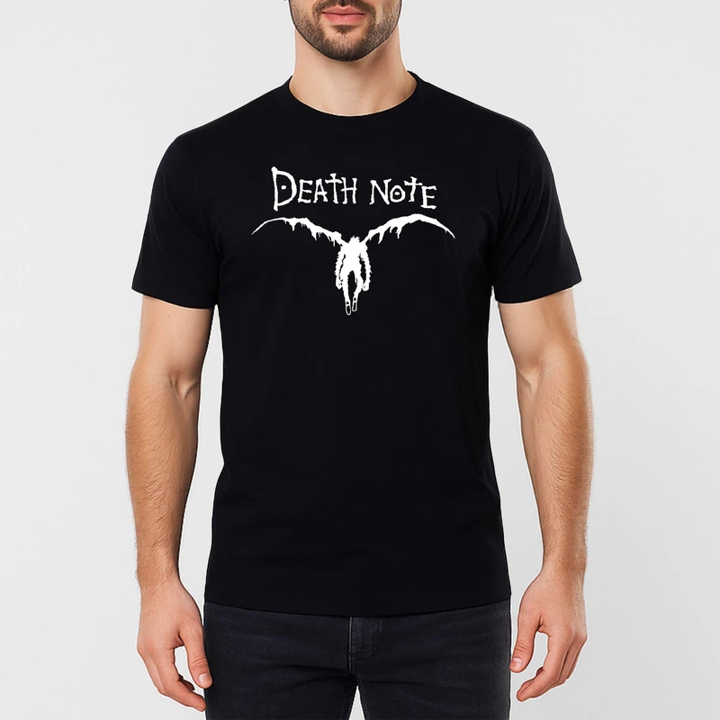 تی شرت آستین کوتاه مردانه مدل DEATH NOTE کد b087