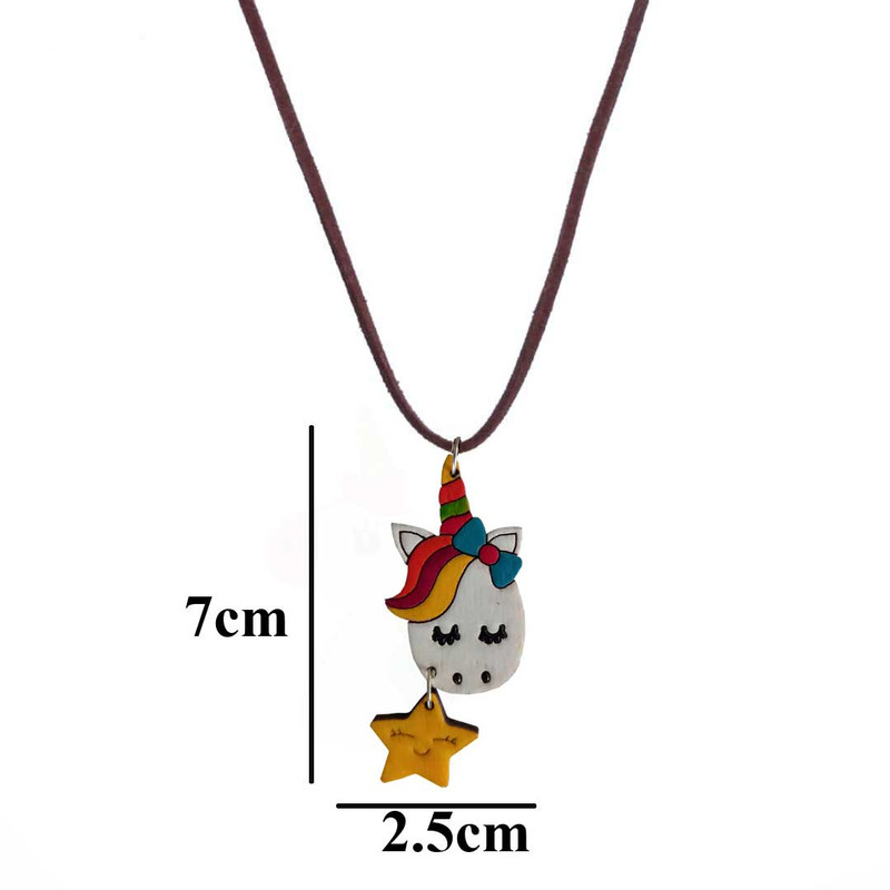 گردنبند دخترانه مدل یونیکورن و ستاره کد Star-2021-14