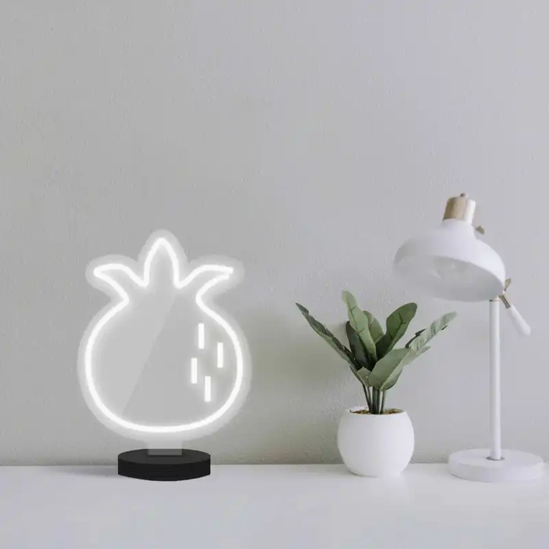 چراغ رومیزی مدل ریموت دار POMEGRANATE-GL_WHT-GLASS